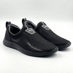Мужские мокасины тапочки сетка Dago Style черные летние 40 К3128-40 фото