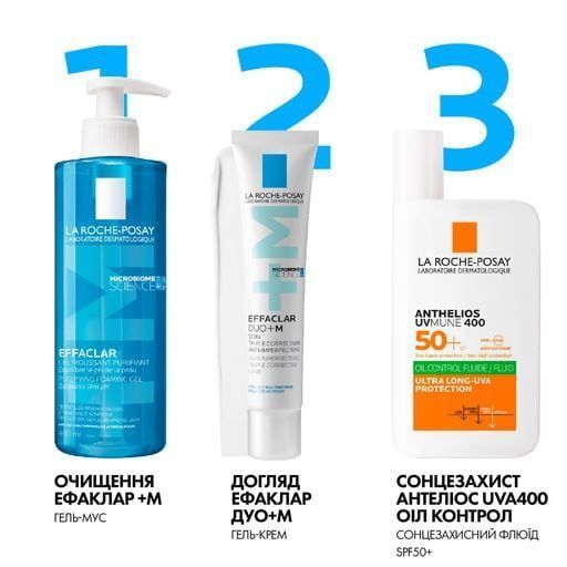 Гель-мусс La Roche-Posay Effaclar+ M для очищения проблемной кожи 400 мл (3337872411991)
