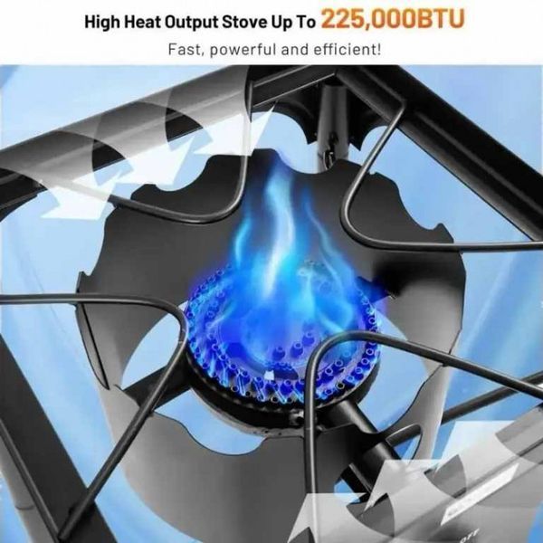 Газовая горелка HAPCOK CGSL-8х3R3 8х3 кВт чугунная на 3 конфорки