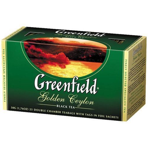 Черный чай Greenfield Golden Ceylon - Цейлон в пакетиках 25 шт