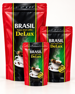 Кава розчинна сублімована Premiere Brasil DeLux (Бразилія) дой-пак 500 гр. КР-012 фото
