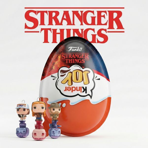 Набір шоколадних яєць Kinder Joy Stranger Things Funko (10 шт по 20 г)