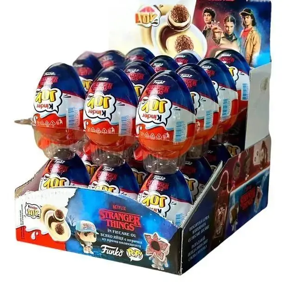 Набір шоколадних яєць Kinder Joy Stranger Things Funko (10 шт по 20 г)