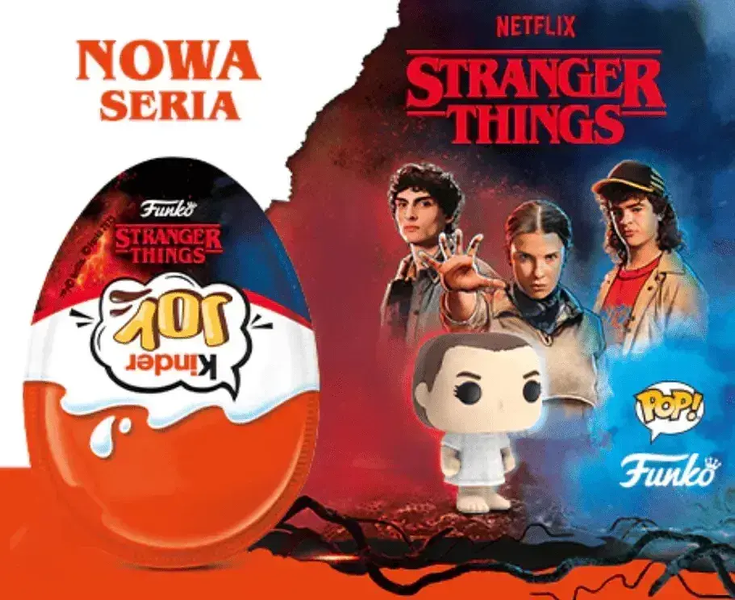 Набір шоколадних яєць Kinder Joy Stranger Things Funko (10 шт по 20 г)