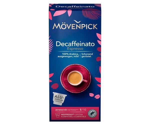 Кофе в капсулах Movenpick Decaffinato Espresso Nespresso 10 шт