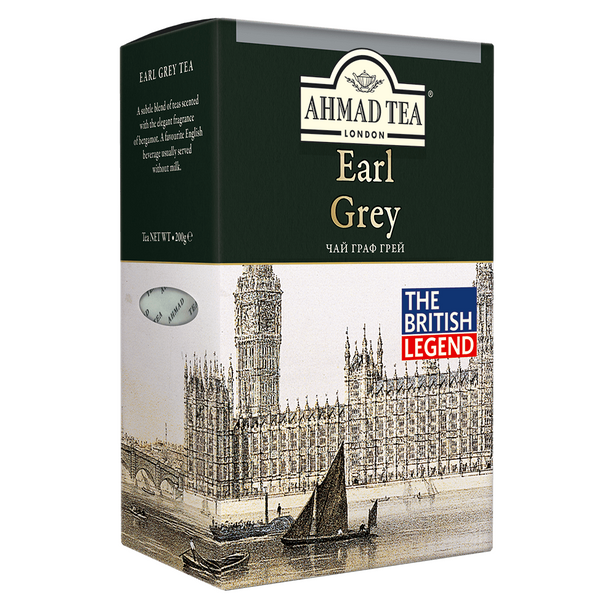 Чай чорний листовий Ahmad Tea Earl Grey 200 г. Англійський чай з бергамотом PROM-2899013295 фото