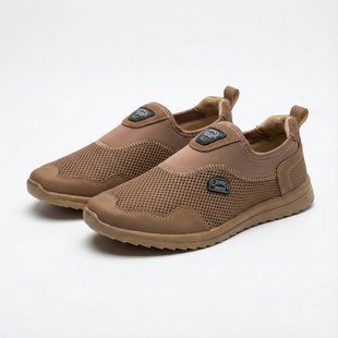 Кроссовки мужские мокасины бежевый летние сетка Dago Style, 41 - 27см К3180-41 фото