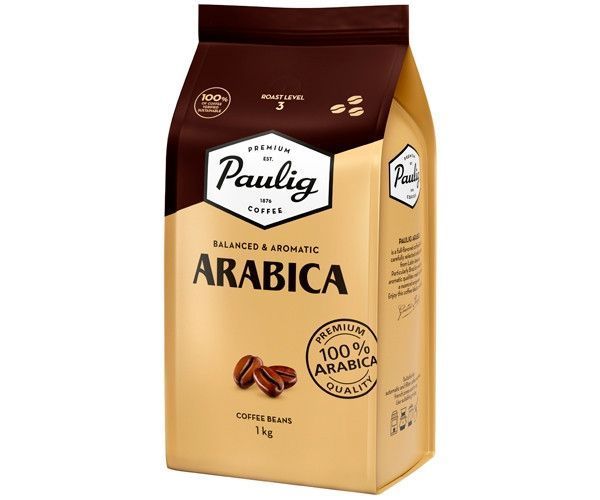 Кофе натуральный в зернах arabica paulig м/у 1кг 6411301162825