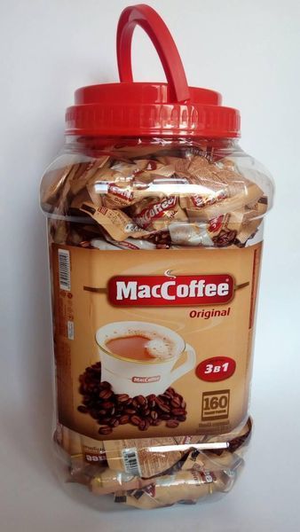 Кофе 3в1 MacCoffee The Original 160 шт (банка) | Кофейный напиток в стиках, МакКофе Ориджинал опт PROM-2899013205 фото