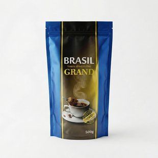 Упаковка розчинної кави Brasil Grand (500 г) КР-052 фото
