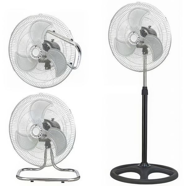 Мощный напольный вентилятор 3 в 1 с металлическими лопастями 100W FAN-FLOOR-3IN1-100W фото