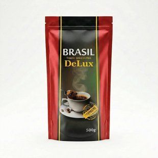 Кава розчинна Brasil DeLux 500 г КР-049 фото