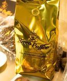 Кава в зернах ricco coffee crema aroma italiano 250 гр + ложка в подарунок 80% арабіка 20% робуста КВ-067 фото