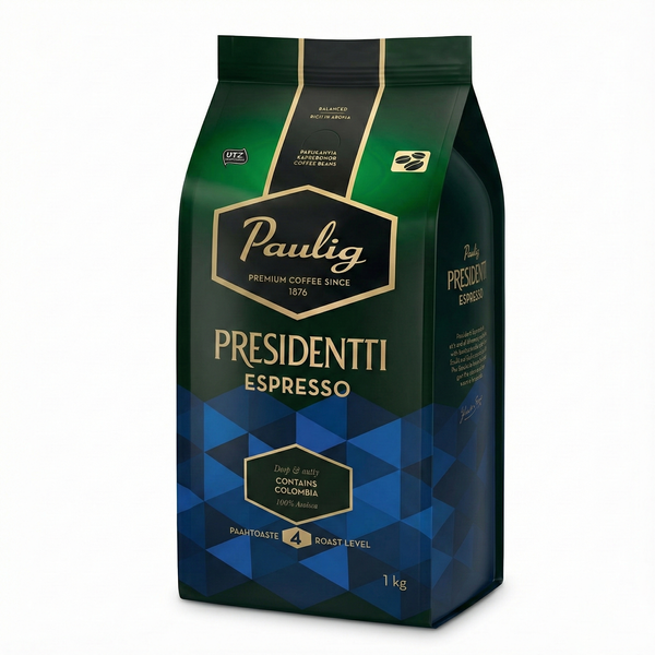 Кава Paulig Presidentti Espresso у зернах 1 кг paul-005 фото