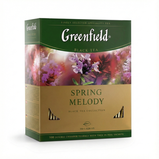 Чай черный с чабрецом Greenfield Spring Melody 100 пак. м/у HoReCa PROM-2899018835 фото