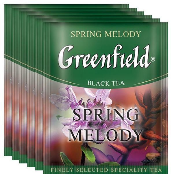 Чай черный с чабрецом Greenfield Spring Melody 100 пак. м/у HoReCa PROM-2899018835 фото